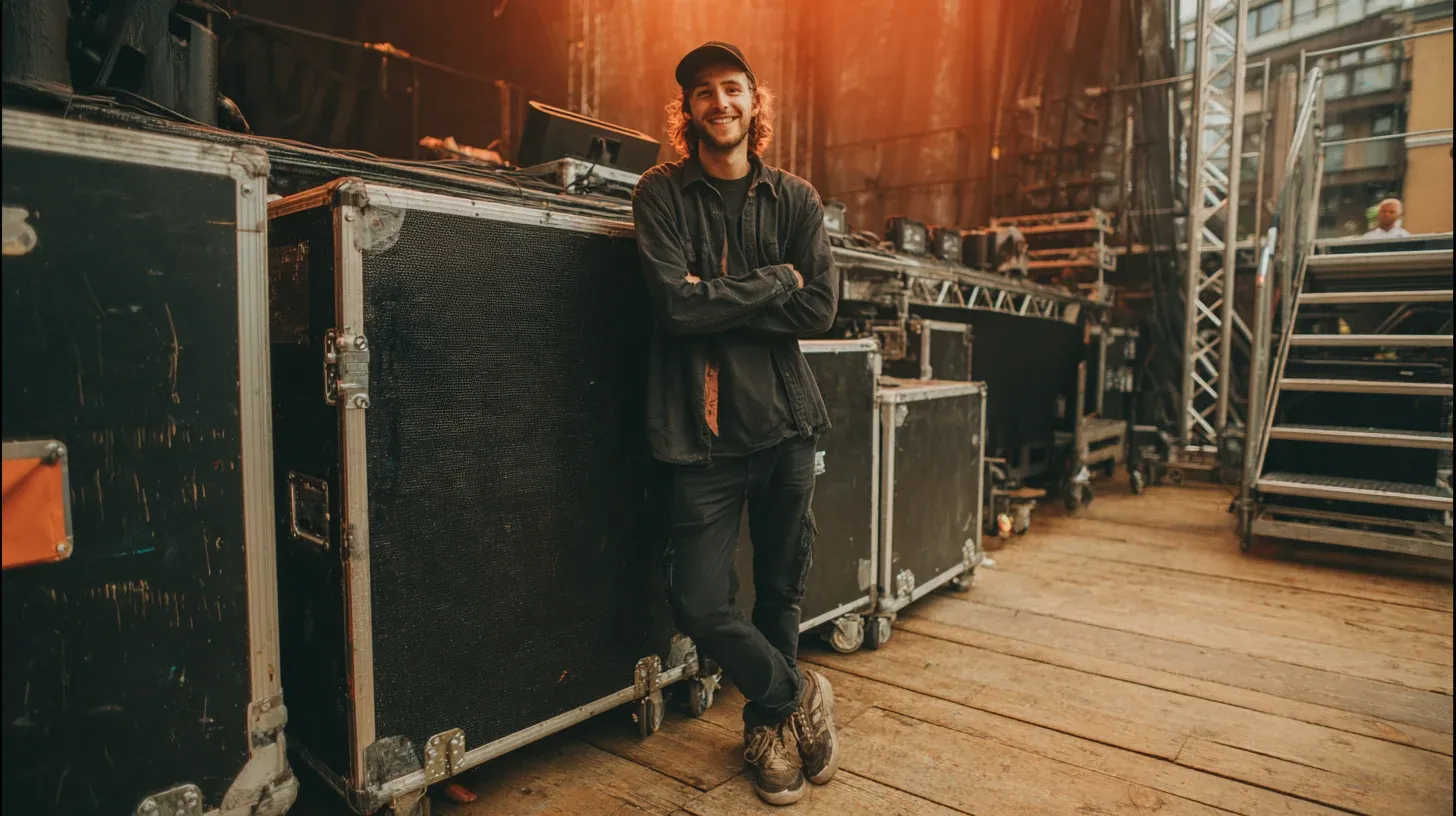 jonge-crewleider-leunt-tegen-flightcases.webp